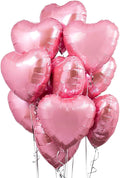 Pink 18" Heart Shape Foil Loose Pack