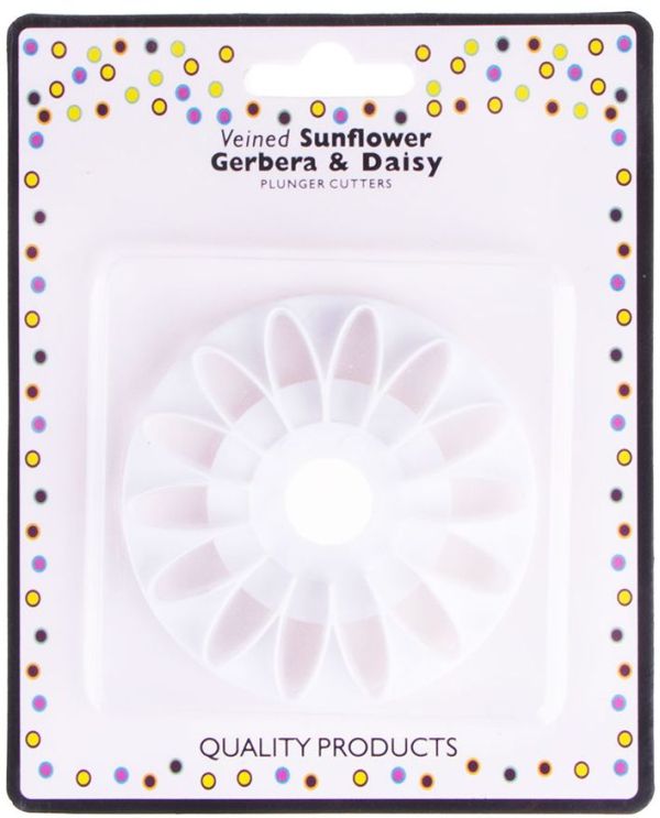 Plunger Cutter Fondant Mould Sunflower Gerbera & Daisy - 1 Piece