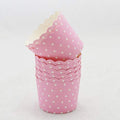 Polka Dots Flower Muffin Cup - Pack of 50