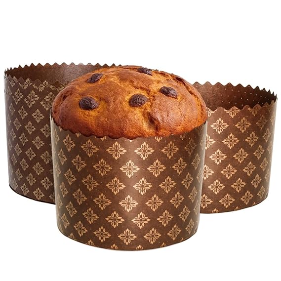Premium Paper Bake N Serve Mould - Printed Disposable Baking Moulds - Pack of 50