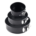Premium Springform Cake Pan Set - 3 Pieces (Non-Stick, Leak-Proof)