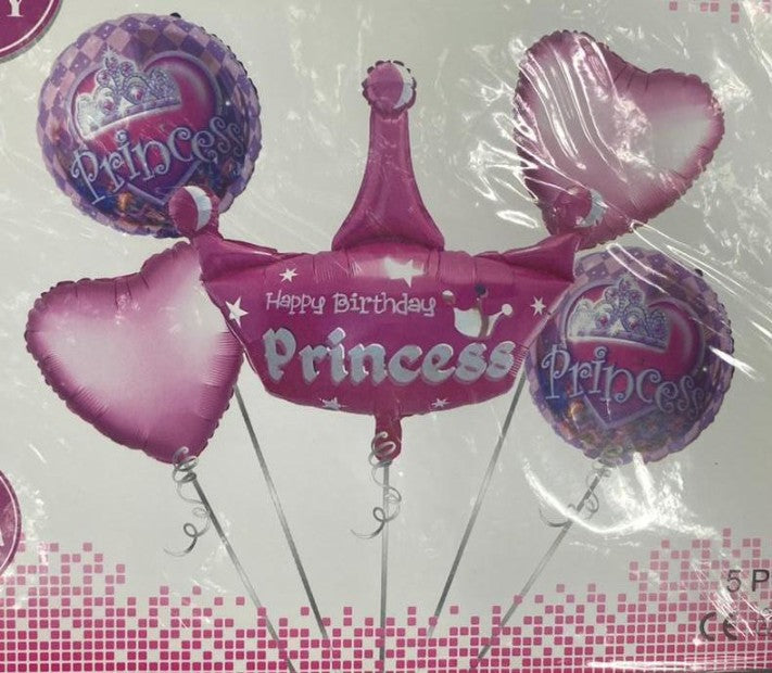 Princess Foil 5 Pcs Set