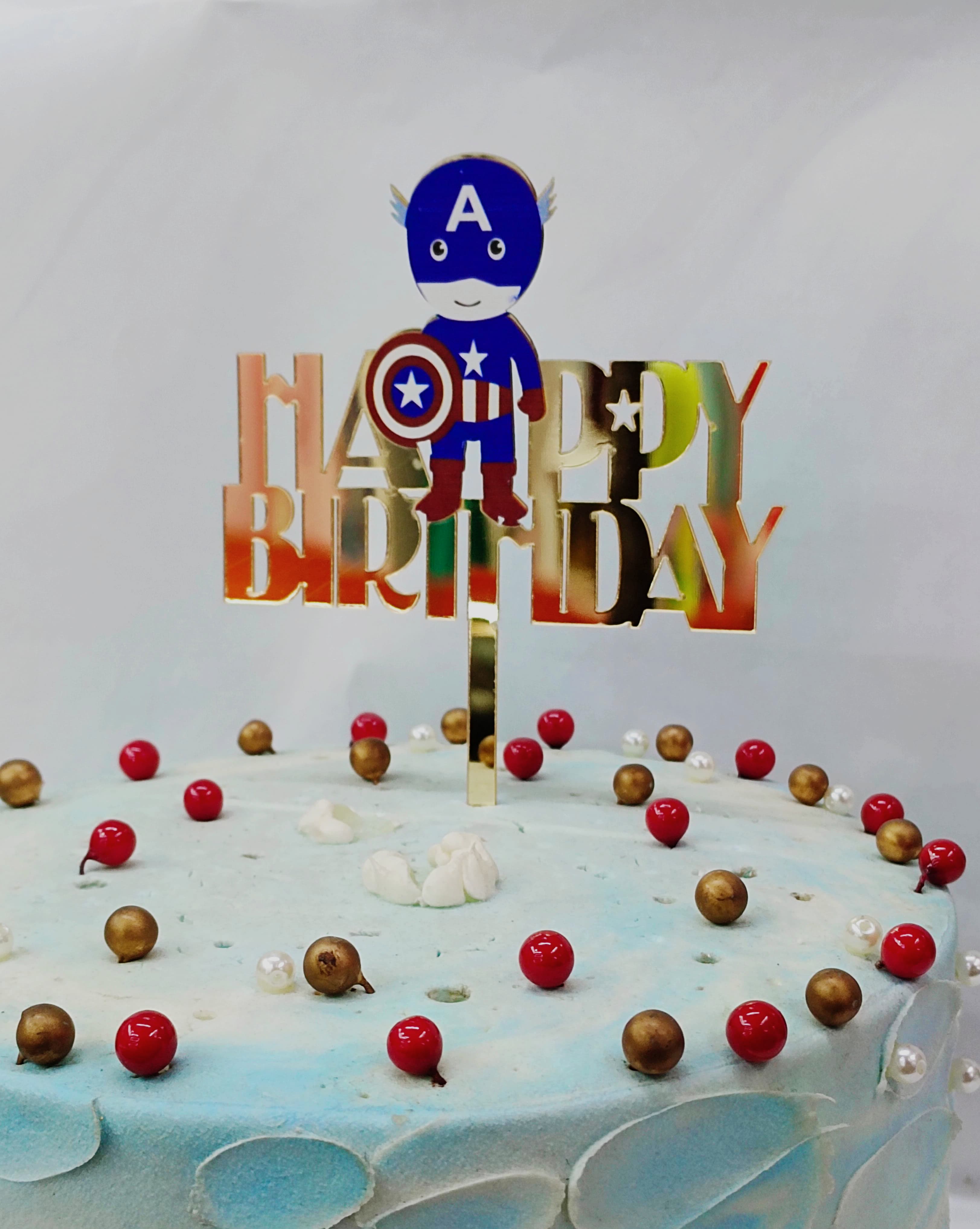 Printed Cake Toppers Captain America