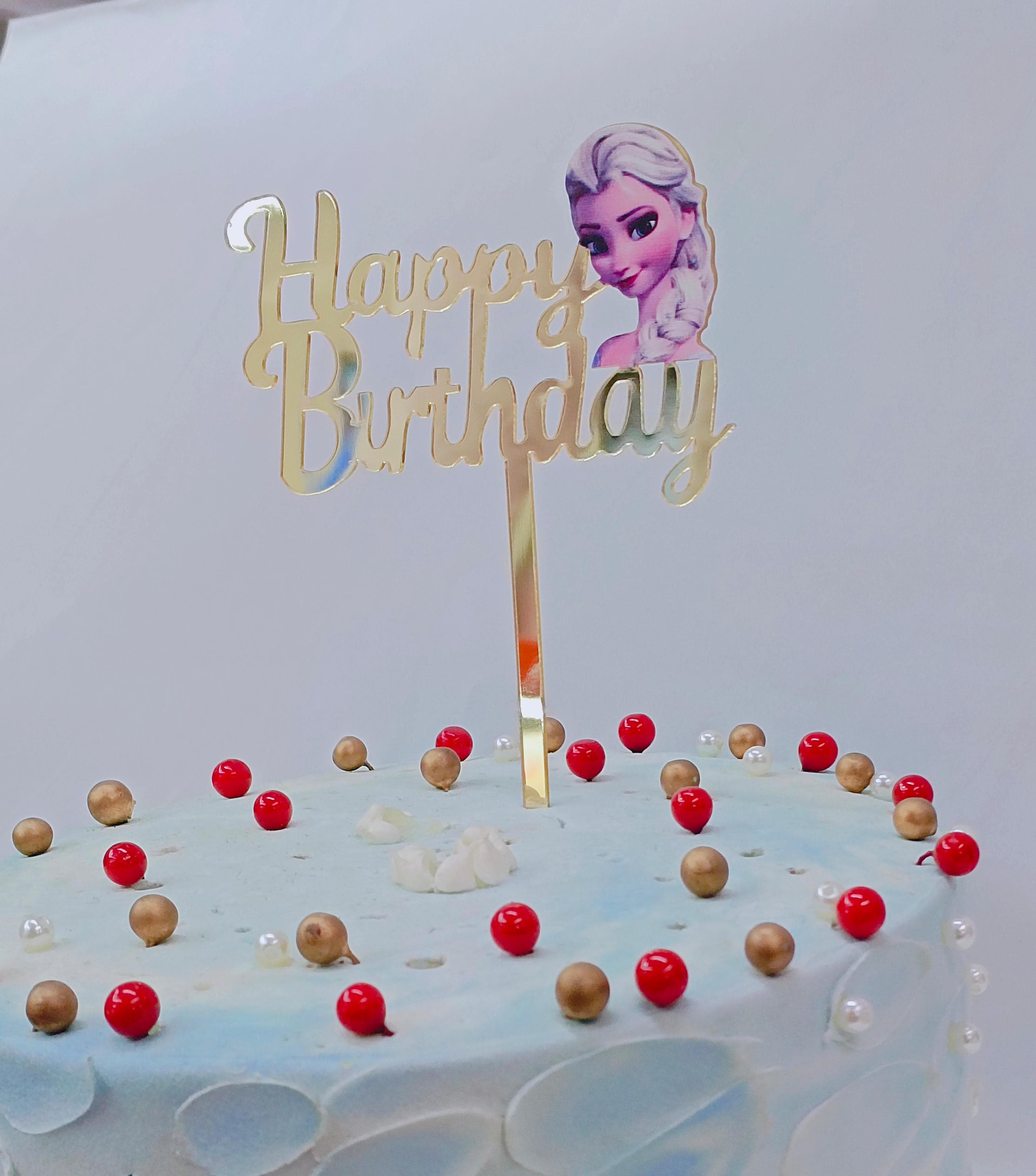 Printed Cake Toppers Elsa