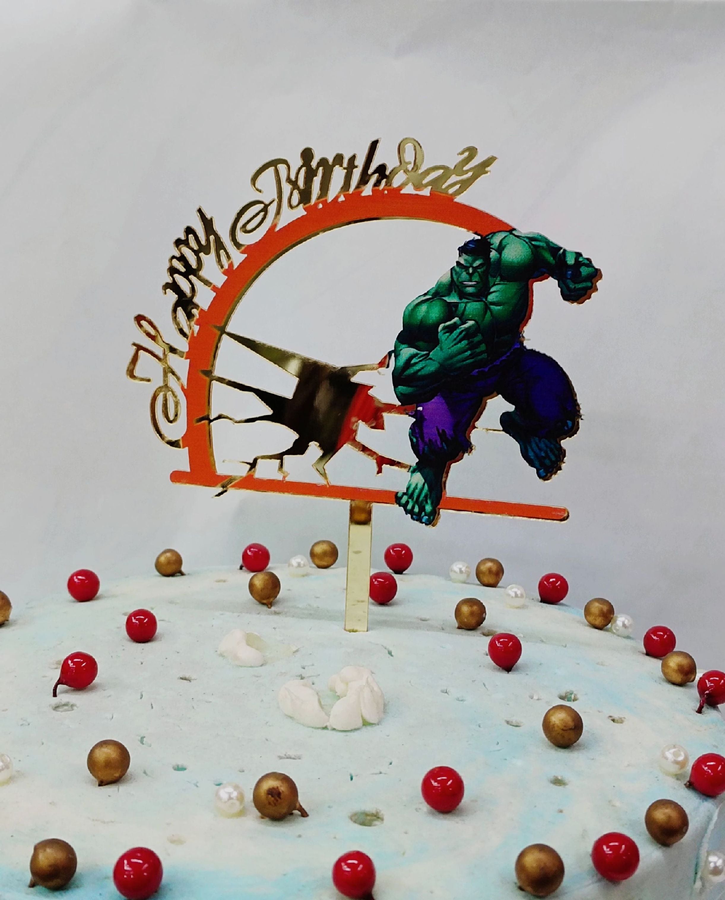 Printed Cake Toppers Hulk