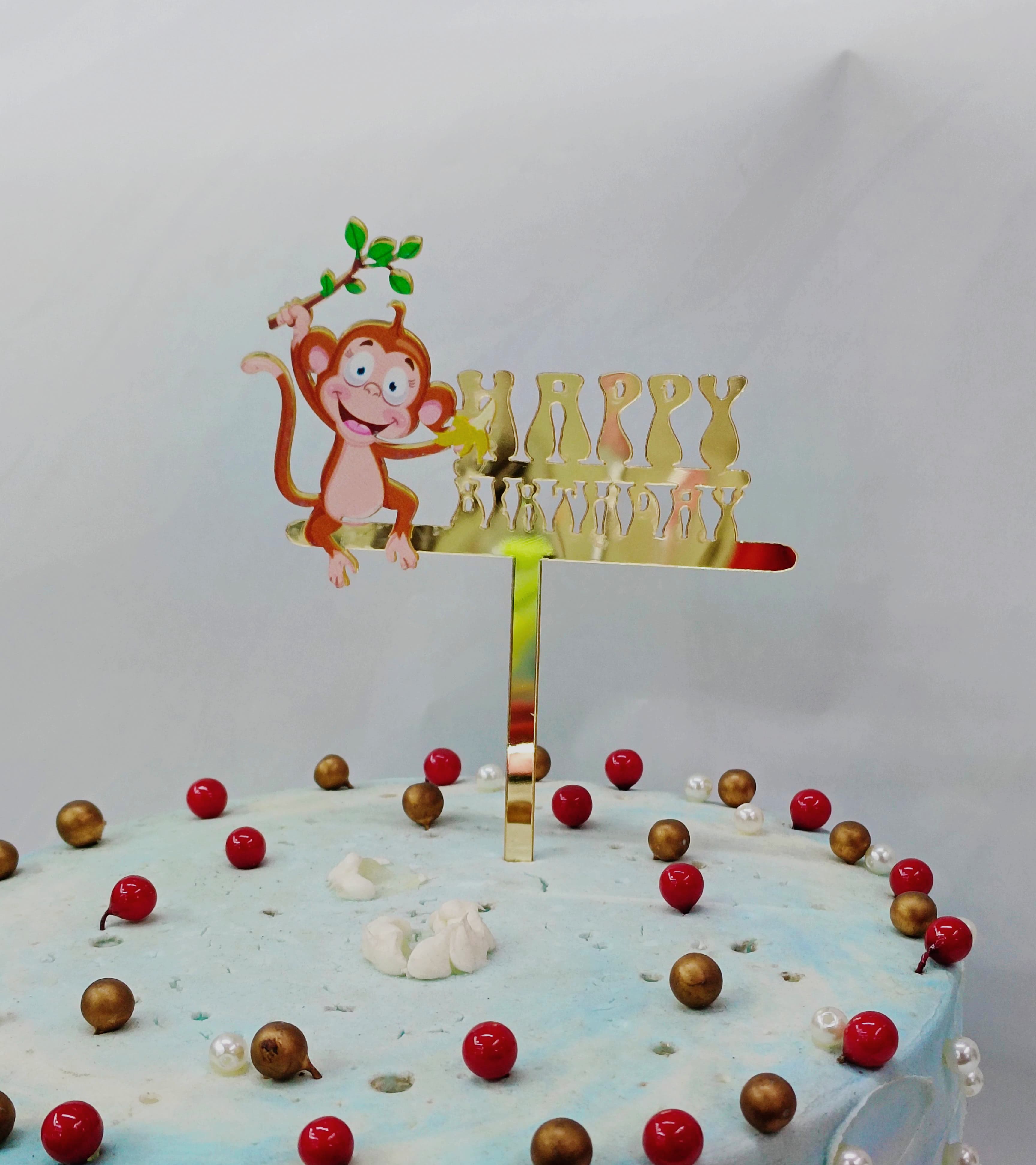 Printed Cake Toppers Monkey