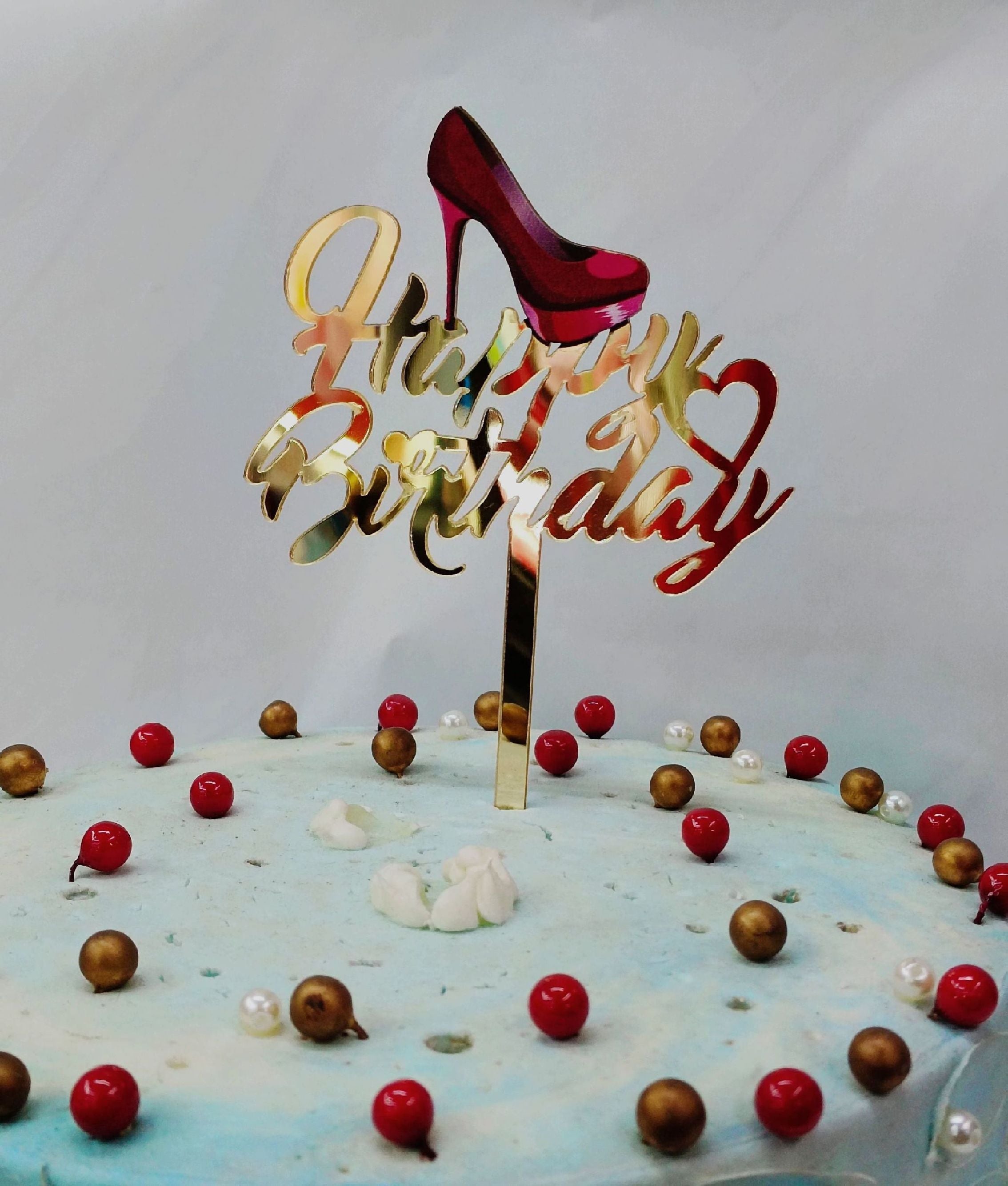 Printed Cake Toppers Heel Shoe