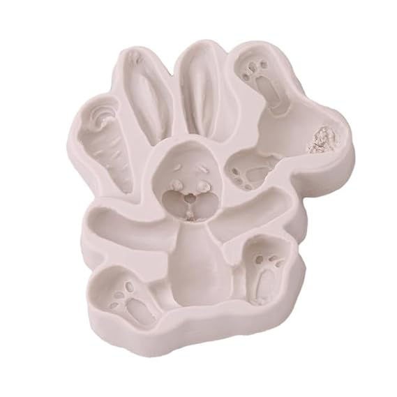 Rabbit with Carrot Silicone Mould - 1 Piece