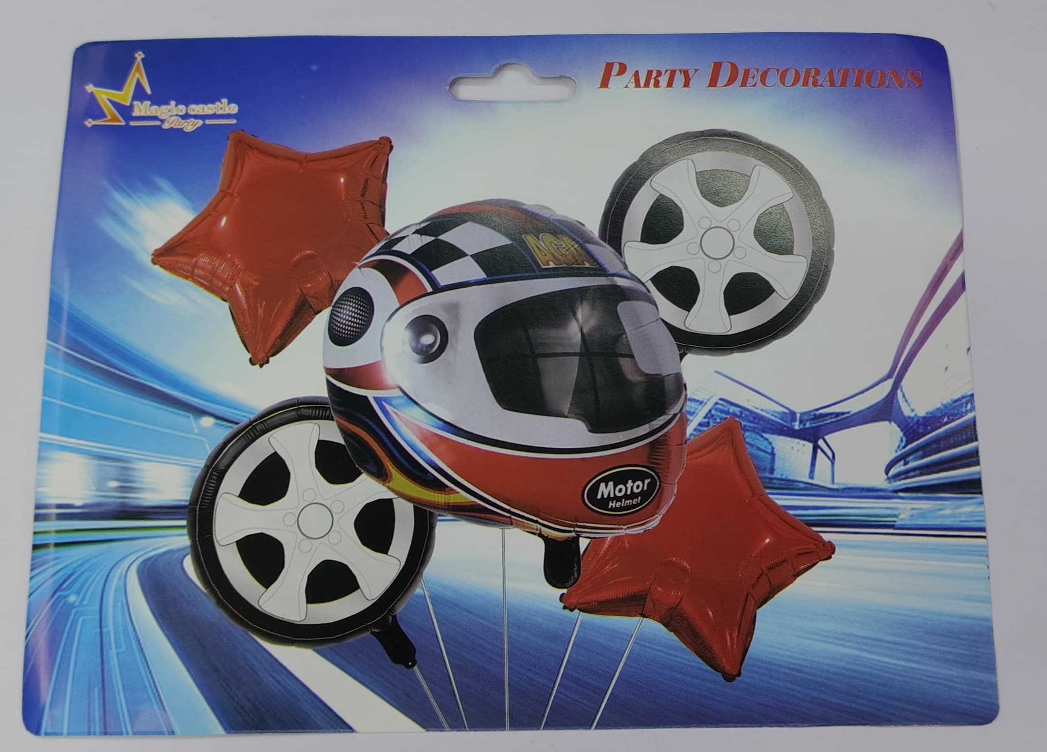 Racing 5 Pcs Foil Balloon