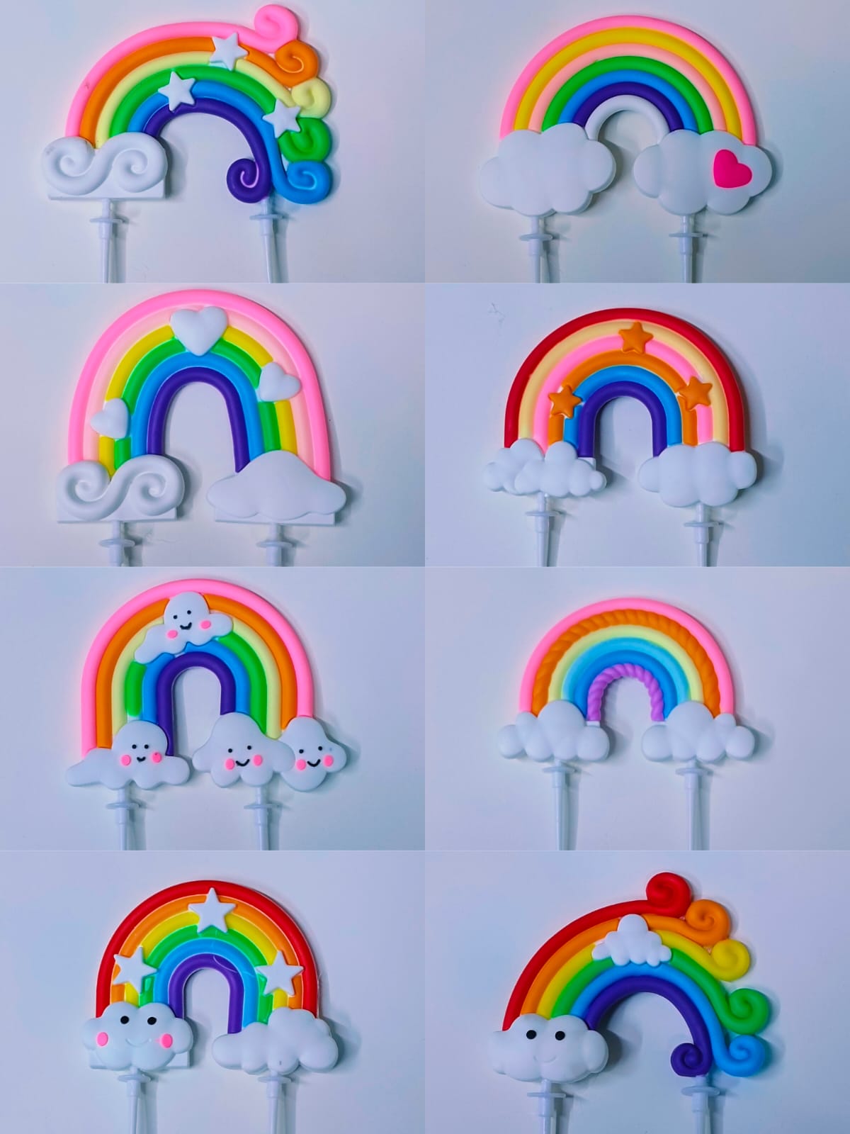 Rainbow Cake Decoration Silicon