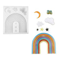 Rainbow, Stars & Clouds Silicone Mould - 1 Piece