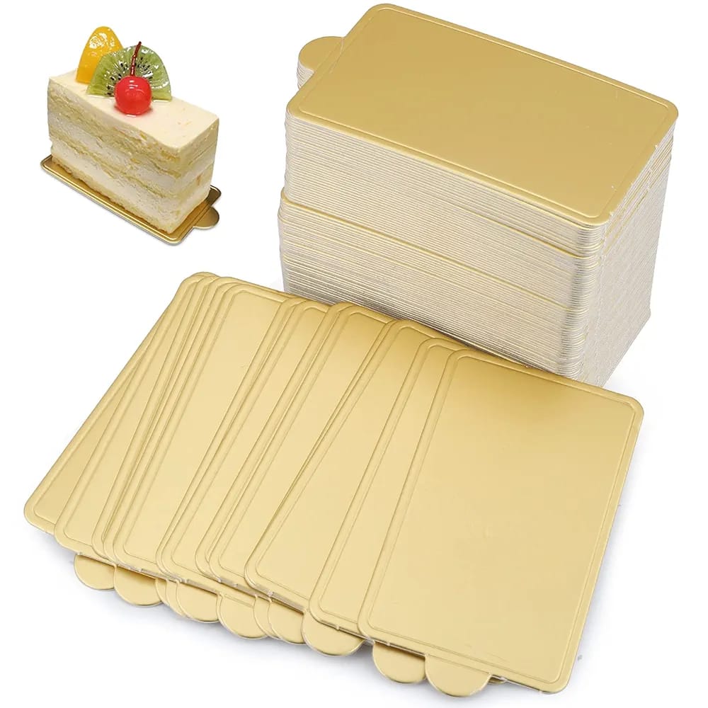 Rectangle (B) Pastry Base 10×6 CM (Pack Of 100 Pcs)