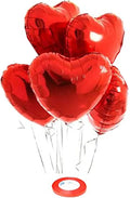 Red 18" Heart Shape Foil Loose Pack