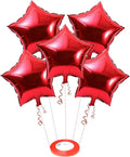 Red 18" Star Shape Foil Loose Pack
