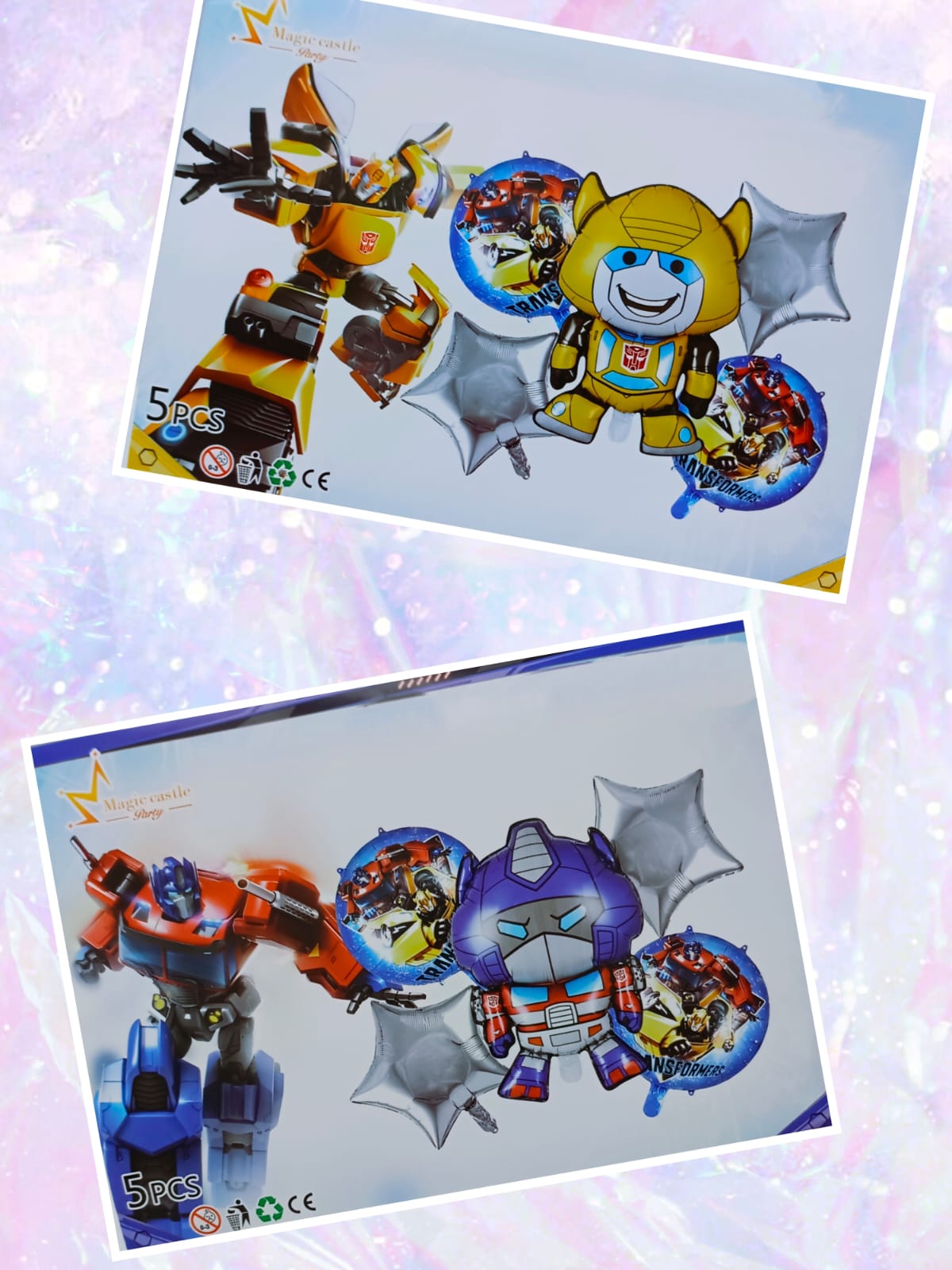 Robot Transformer 5 Pcs Foil