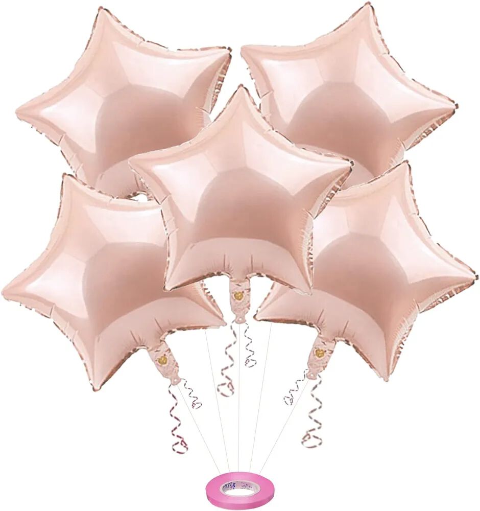 Rose Gold 18" Star Shape Foil Loose Pack