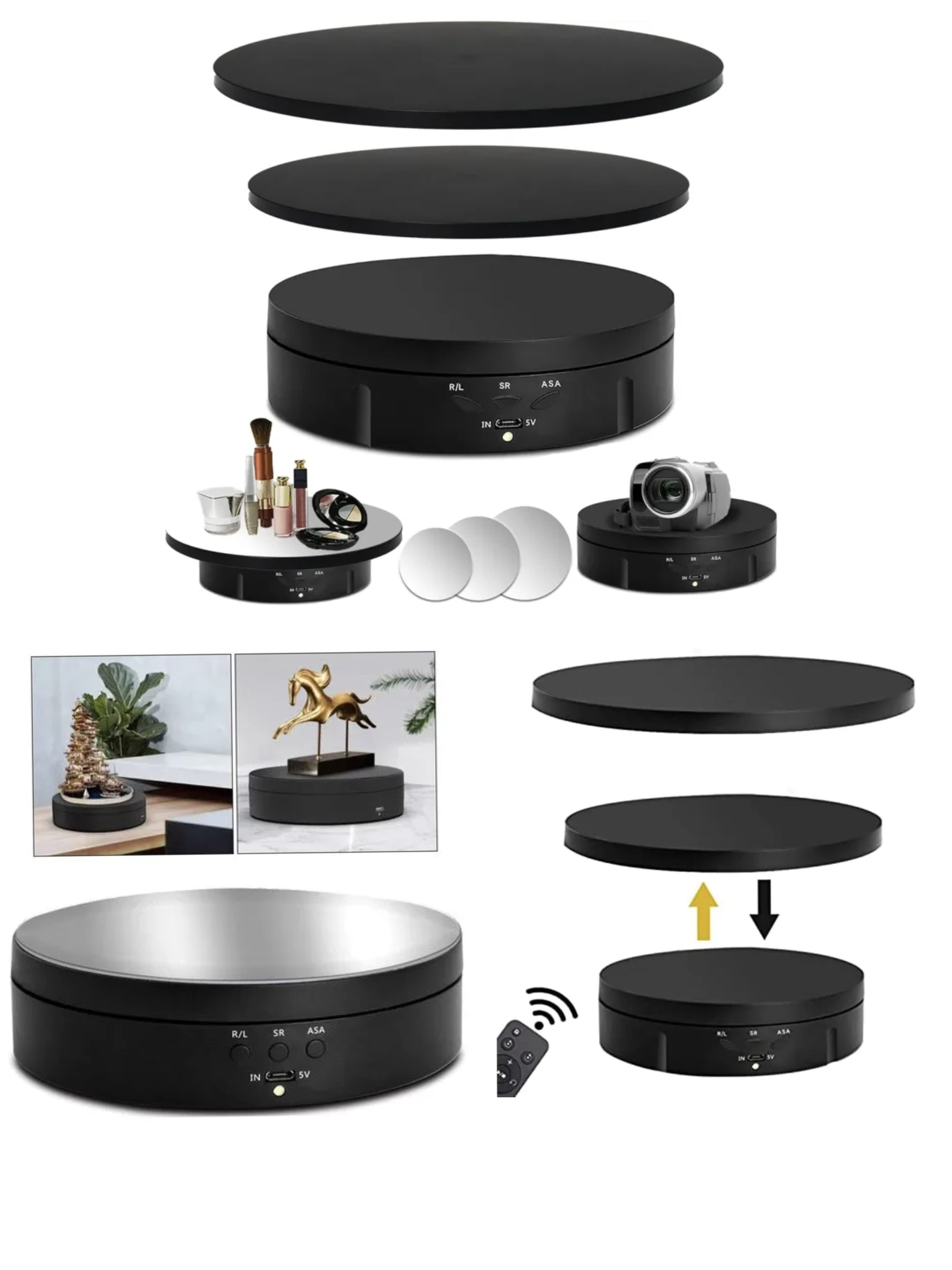 Rotate Machine 2 - 3 Layer Big Clockwise and Anti Clockwise Movement - USB Charging - Battery Backup