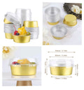 Round Aluminium Tin 150ml Foil With Dome Lid Bake & Serve Cup | Aluminium Containers | Non-Stick Foil Baking Pack Of 100 Pcs