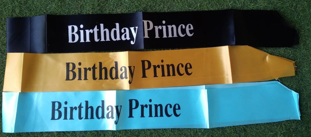 Sash Satin - Birthday Prince
