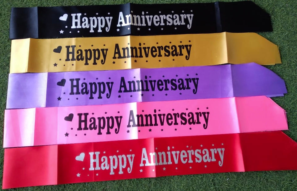Sash Satin - Happy Anniversary