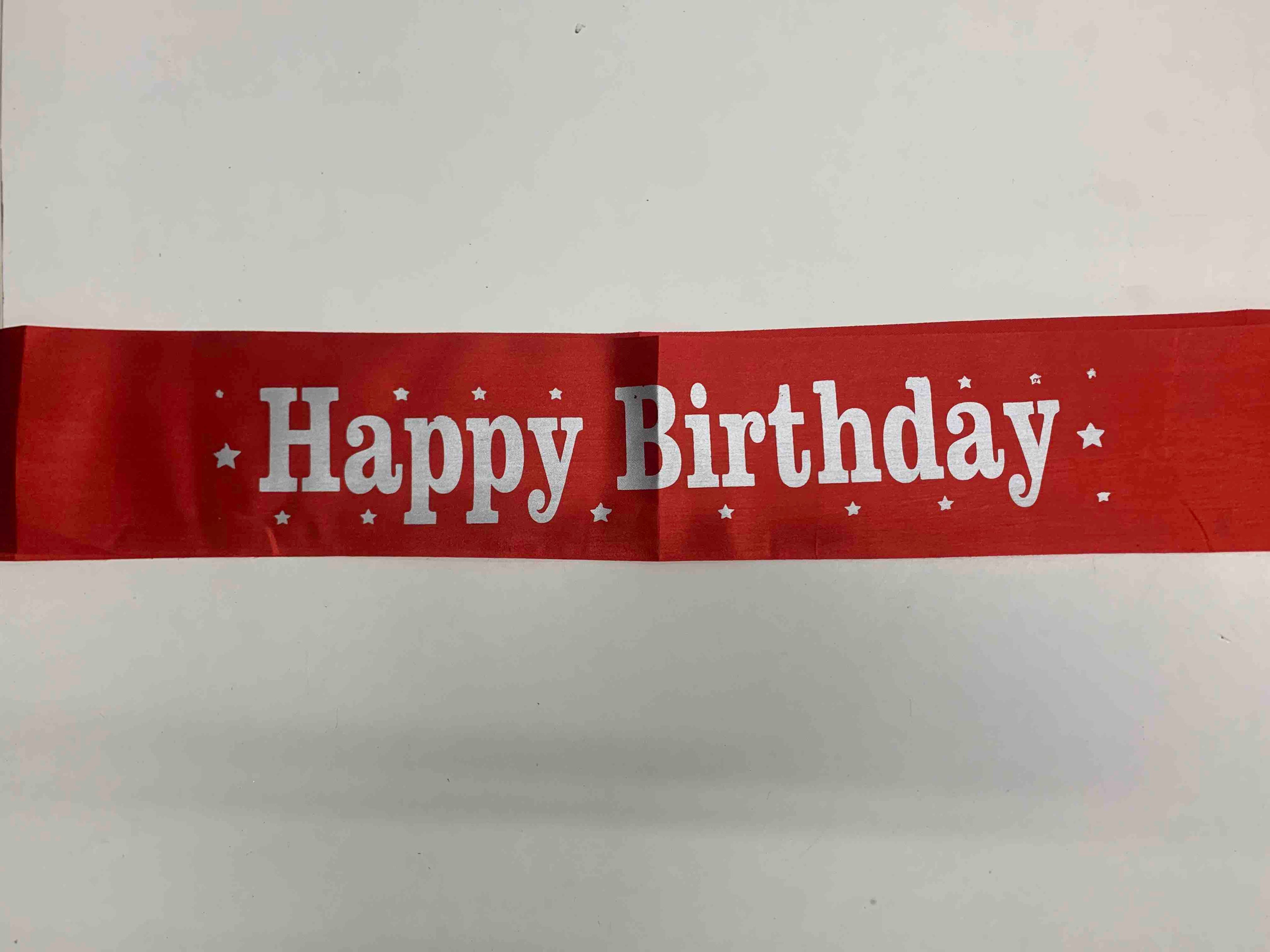 Sash Satin - Happy Birthday