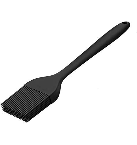 Silicone Flat Pastry Cooking Oil Brush for Grilling - Tandoor and BBQ - Multipurpose Silicon Brush - Black Colour