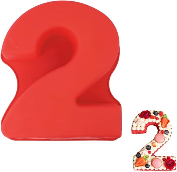 Silicone Number 2 Cake Mold – Non-Stick, Heat Resistant, Multipurpose Baking Mould (Pack Of 1)