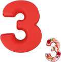 Silicone Number 3 Cake Mold – Non-Stick, Heat Resistant, Multipurpose Baking Mould (Pack Of 1)