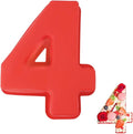 Silicone Number 4 Cake Mold – Non-Stick, Heat Resistant, Multipurpose Baking Mould (Pack Of 1)
