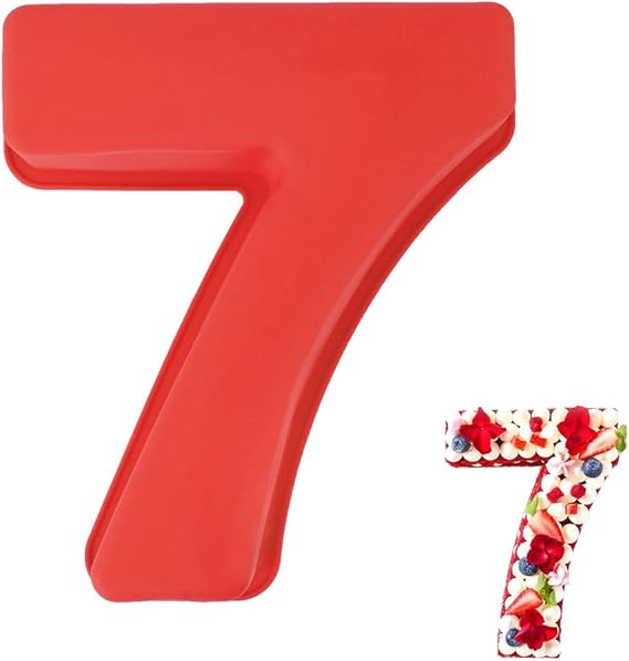 Silicone Number 7 Cake Mold – Non-Stick, Heat Resistant, Multipurpose Baking Mould (Pack Of 1)