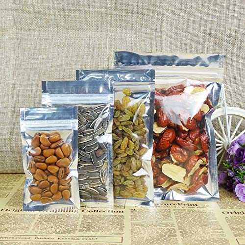 Silver Pouch With Full Window - Standing Pouch - Pack of 100