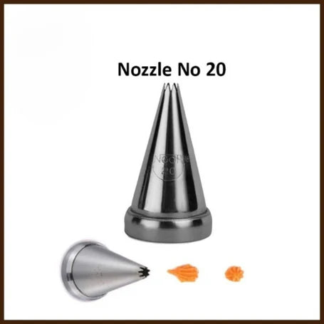Small Nozzle No. 20 – Stainless Steel Piping Tip for Cake Decoration
