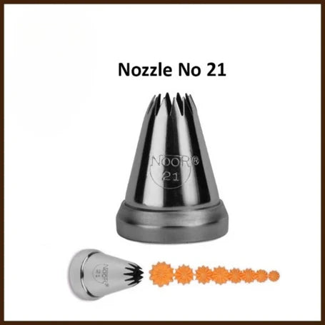 Small Nozzle No. 21 – Stainless Steel Piping Tip for Cake Decoration