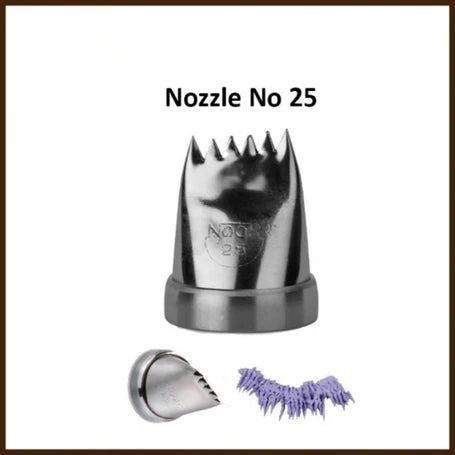Small Nozzle No. 25 – Stainless Steel Piping Tip for Cake Decoration