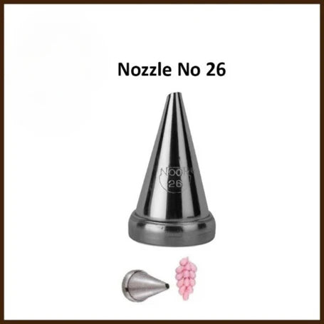 Small Nozzle No. 26 – Stainless Steel Piping Tip for Cake Decoration