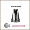 Small Nozzle No. 32 – Stainless Steel Piping Tip for Cake Decoration