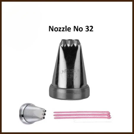 Small Nozzle No. 32 – Stainless Steel Piping Tip for Cake Decoration