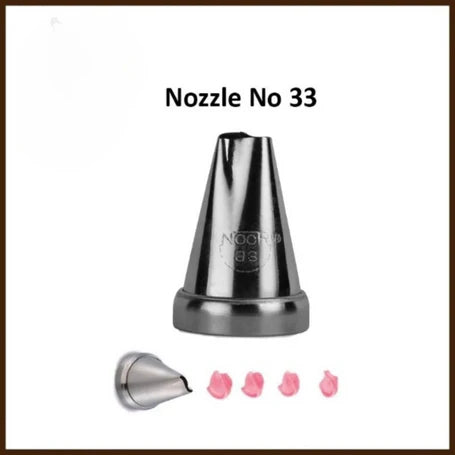 Small Nozzle No. 33 – Stainless Steel Piping Tip for Cake Decoration