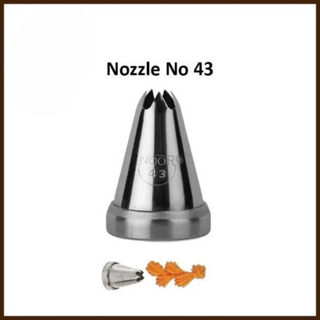 Small Nozzle No. 43 – Stainless Steel Piping Tip for Cake Decoration