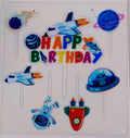 Space Theme Acrylic Topper Set
