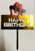Spider Man Theme Cake Toppers