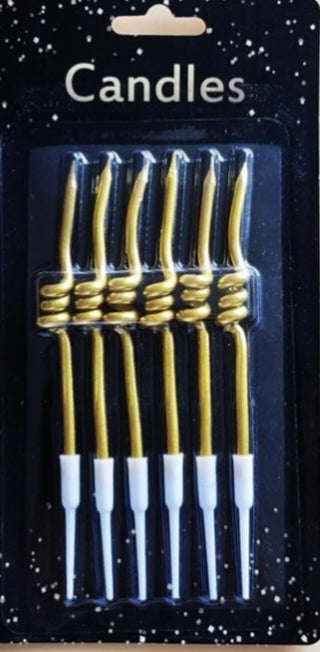 Spring Candle 6 Pcs Per Packet Gold
