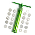 Stainless Steel Clay Extruder Sugar Paste Extruder Cake Fondant Decorating Tool Set Metal Clay Extruder For Fondant Cake Design With Multiple Nozzles