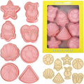 Summer Beach Theme Cookie Cutter & Embosser Set - 8 Piece - Pack of 1