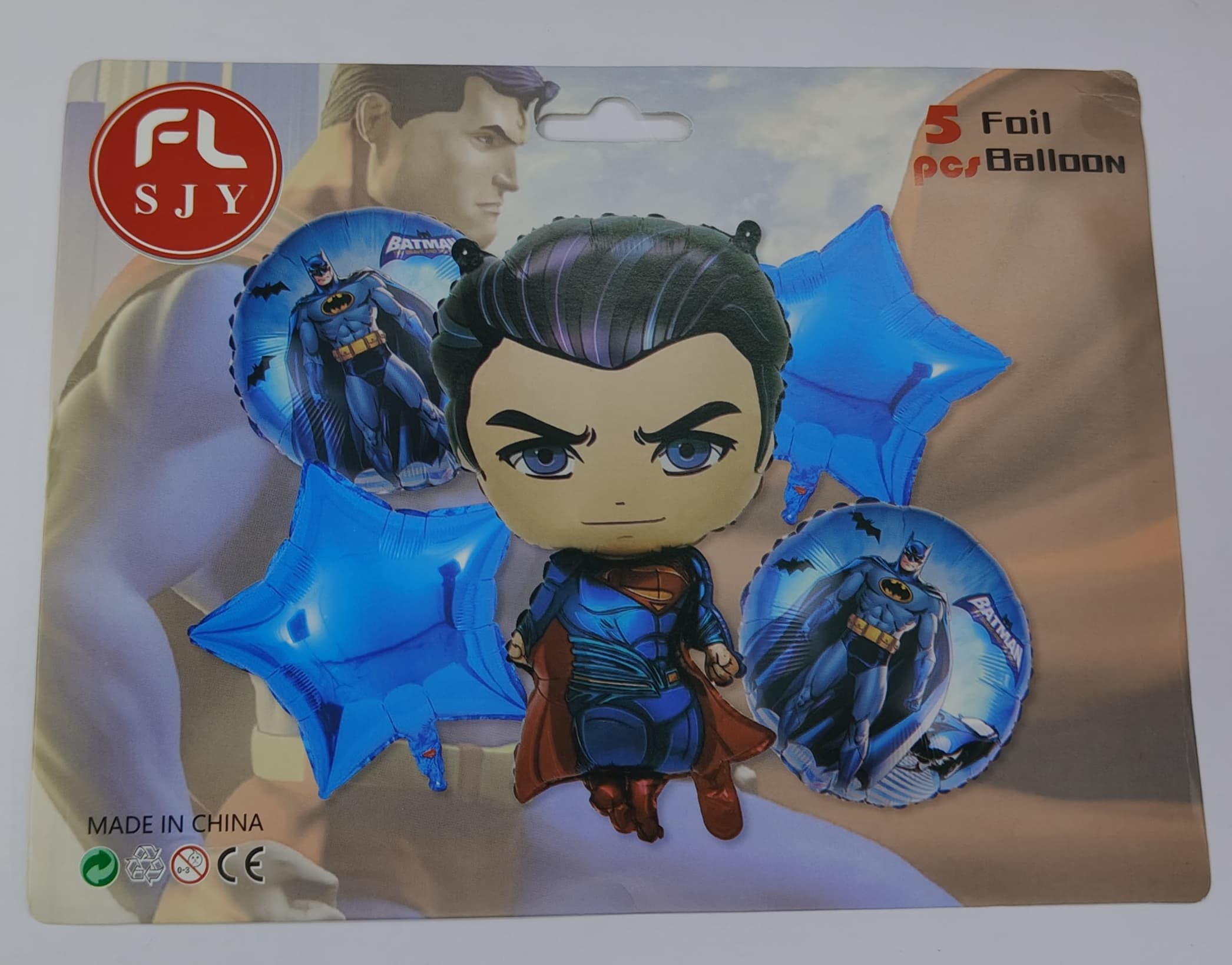 Super Man 5 Pcs Foil Balloon