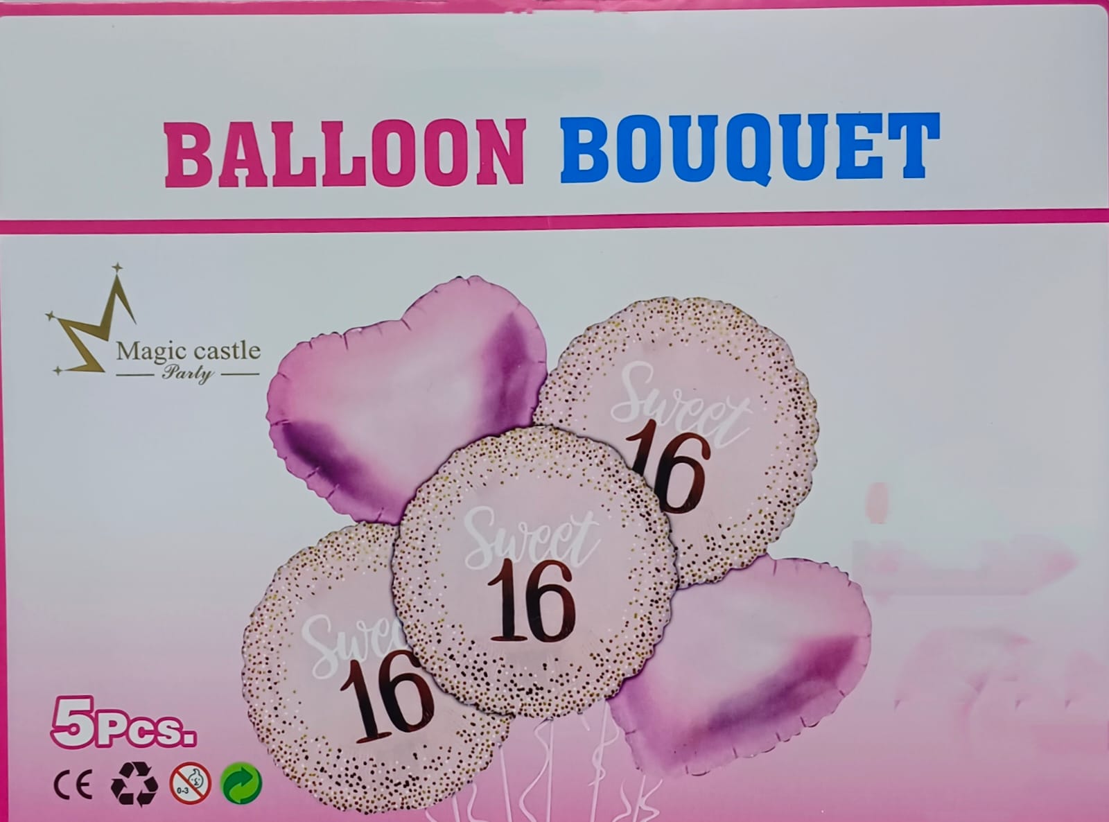 Sweet 16 - 5 Pcs Foil