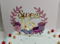 Sweet 16 Theme Imported Acrylic Toppers Size Appx 5-8"