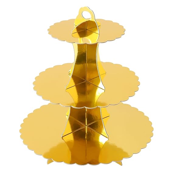 Three-Tiered Cupcake Stand Solid - Cupcake Display Stand - 1 Piece