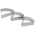 Triangle Perforated Tart Ring - Set of 3