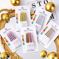 Twisted Candles Mixed Colours Packet of 10 pcs